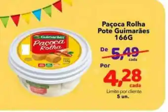 Paçoca Rolha Pote Guimarães 166g