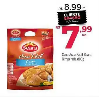 Brasão Supermercados Coxa Assa Fácil Seara Temperada 800g oferta