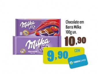 Rede Top Chocolate em barra milka oferta
