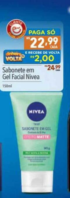 Supermercados Condor Sabonete Em Gel Facial Nivea 150ml oferta