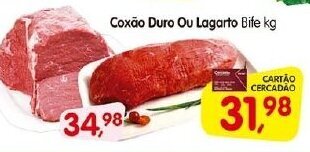 Cercadão Coxao Duro ou Lagarto Bife 1kg oferta
