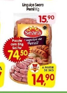 Cercadão Linguica Seara Pernil 1kg oferta