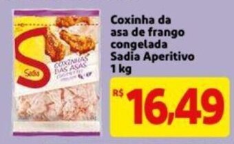 Mercado Extra Coxinha da Asa de Frango congelada Sadia Aperitivo 1kg oferta