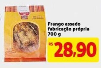 Mercado Extra Frango assado fabricacao propria 700g oferta