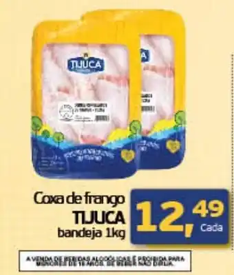 Cometa Supermercados Coxa de frango Tijuca bandeja 1kg oferta