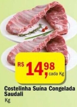 Ultrabox Costelinha Suina Congelada Saudali 1kg oferta