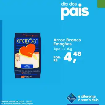 Sam's Club Arroz Branco Emocoes 1kg oferta