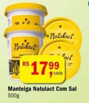 Ultrabox Manteiga Natulact Com Sal 500g oferta