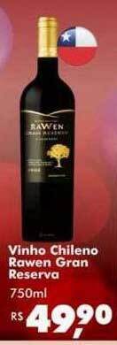 Big Box Vinho chileno rawen gran reserva oferta