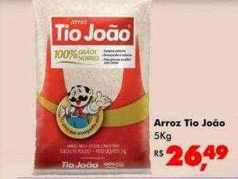 Big Box Arroz tio joão oferta