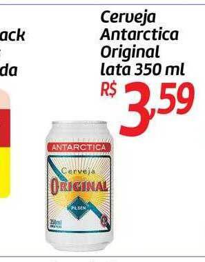 Cerveja antarctica original lata