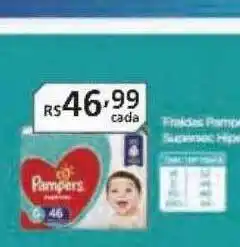 Fraldas pampers supersec hiper