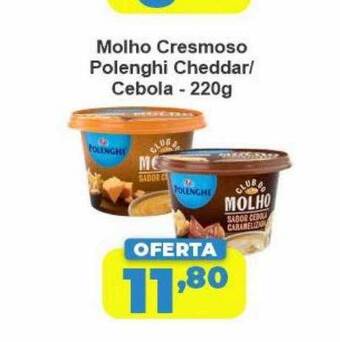 Molho cremoso polenghi cheddar cebola
