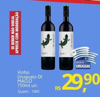 Supermercados Koch Vinho uruguaio di mallo oferta