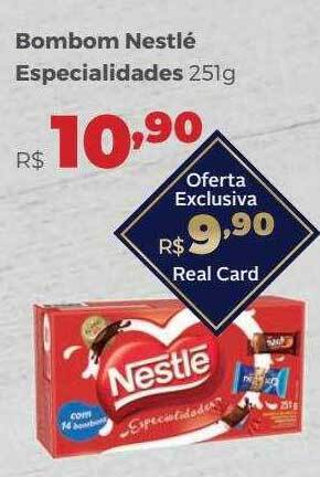 Villarreal Supermercados Bombom nestlé especialidades oferta
