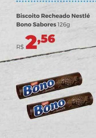 Villarreal Supermercados Biscoito recheado nestlé bono sabores oferta