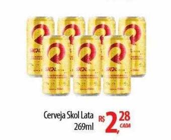 Abevê Supermercados Cerveja skol lata oferta
