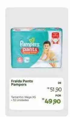 Fralda pants pampers