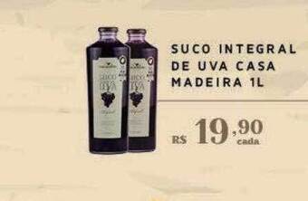 Suco integral de uva casa madeira