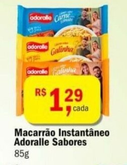 Ultrabox Macarrao Instantaneo Adoralle Sabores 85g oferta