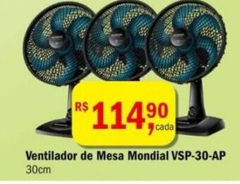 Ultrabox Ventilador de Mesa Mondial VSP-30-AP 30cm oferta