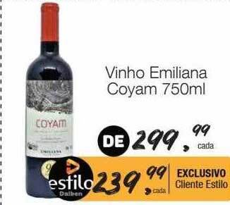 Supermercado Dalben Vinho emiliana coyam oferta