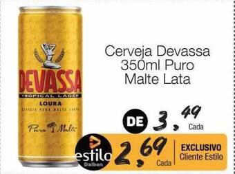 Supermercado Dalben Cerveja devassa puro malte lata oferta