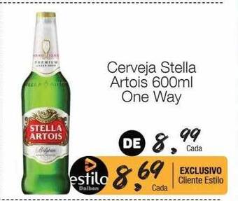 Supermercado Dalben Cerveja stella artois one way oferta