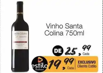 Supermercado Dalben Vinho santa colina oferta