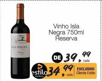 Supermercado Dalben Vinho isla negra reserva oferta