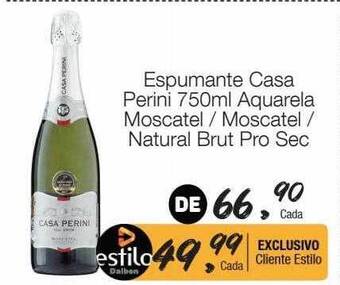 Supermercado Dalben Espumante casa perini aquarela moscatel moscatel natural brut pro sec oferta