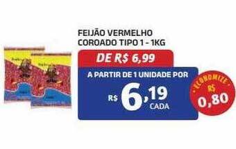 Bahamas Mix Feijão vermelho coroado tipo 1 oferta