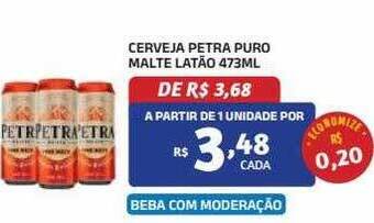 Cerveja petra puro malte latão