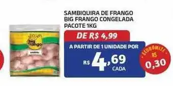 Bahamas Mix Sambiquira de franngo big frango congelada pacote oferta