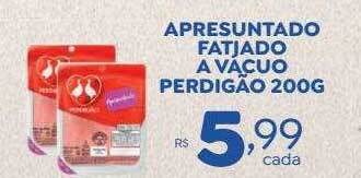 Bahamas Supermercados Apresuntado fatiado a vaçuo perdigão oferta