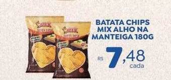 Bahamas Supermercados Batata chips mix alho na manteiga oferta