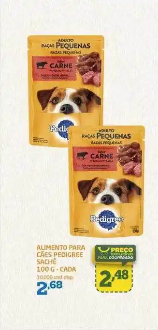 Cooper Alimento apra cães pedigree sachê cada oferta
