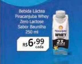 Drogarias Tamoio Bebida láctea piracanjuba whey zero lactose sabor baunilha oferta