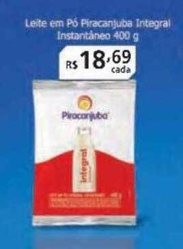 Leite em pó piracanjuba integral instantáneo