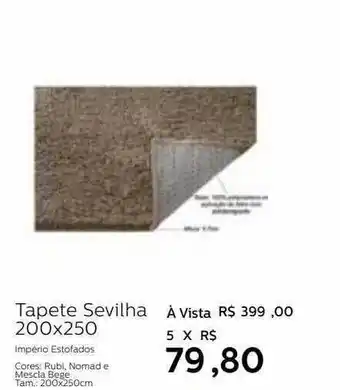 Grupo Formosa Tepete sevilha 200x250 oferta