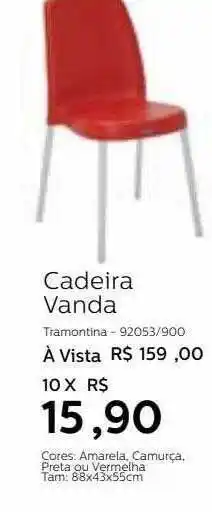 Grupo Formosa Cadeira vanda oferta