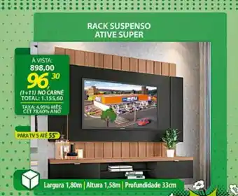 Lojas Cem Rack suspenso ative super oferta