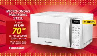 Lojas Cem Micro-ondas panasonic st25l oferta