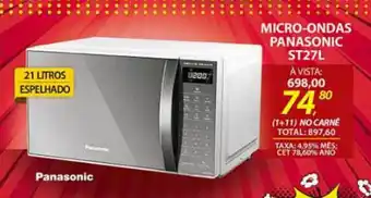 Lojas Cem Micro-ondas panasonic st27l oferta