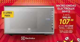 Lojas Cem Micro-ondas electrolux mi41s oferta