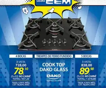 Cooktop dako glass
