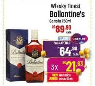 Max Atacadista Whisky finest ballantine's oferta