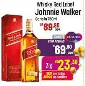 Whisky red label johnnie walker