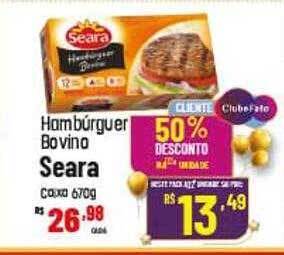 Max Atacadista Hambúrguer bovino seara oferta