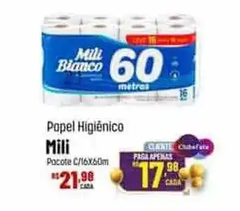Max Atacadista Papel higiênico mili pacote oferta